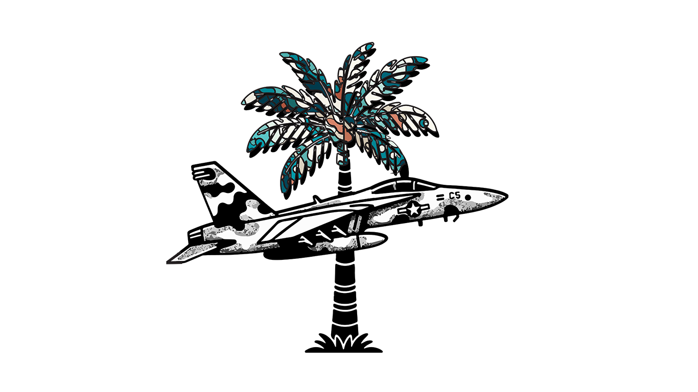Camo Coast Jet & Palm Logo