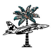 Camo Coast Jet & Palm Logo